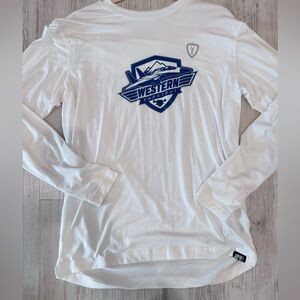 Western Shootout Women's Long Sleeve Tee - White